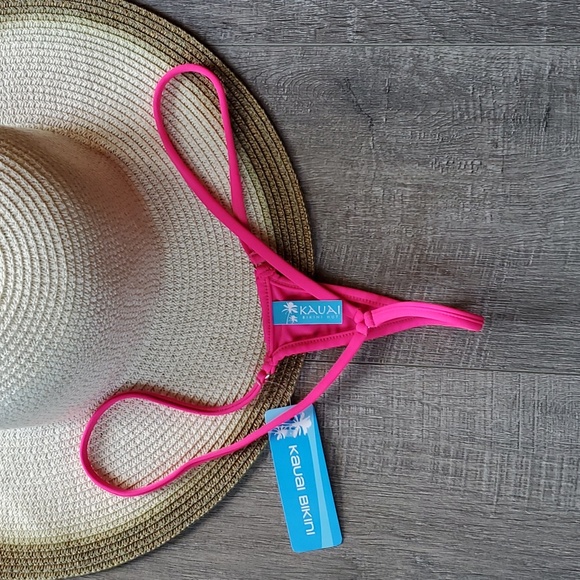 NWT Kauai hot pink thong bikini.  Size Medium - Picture 5 of 5